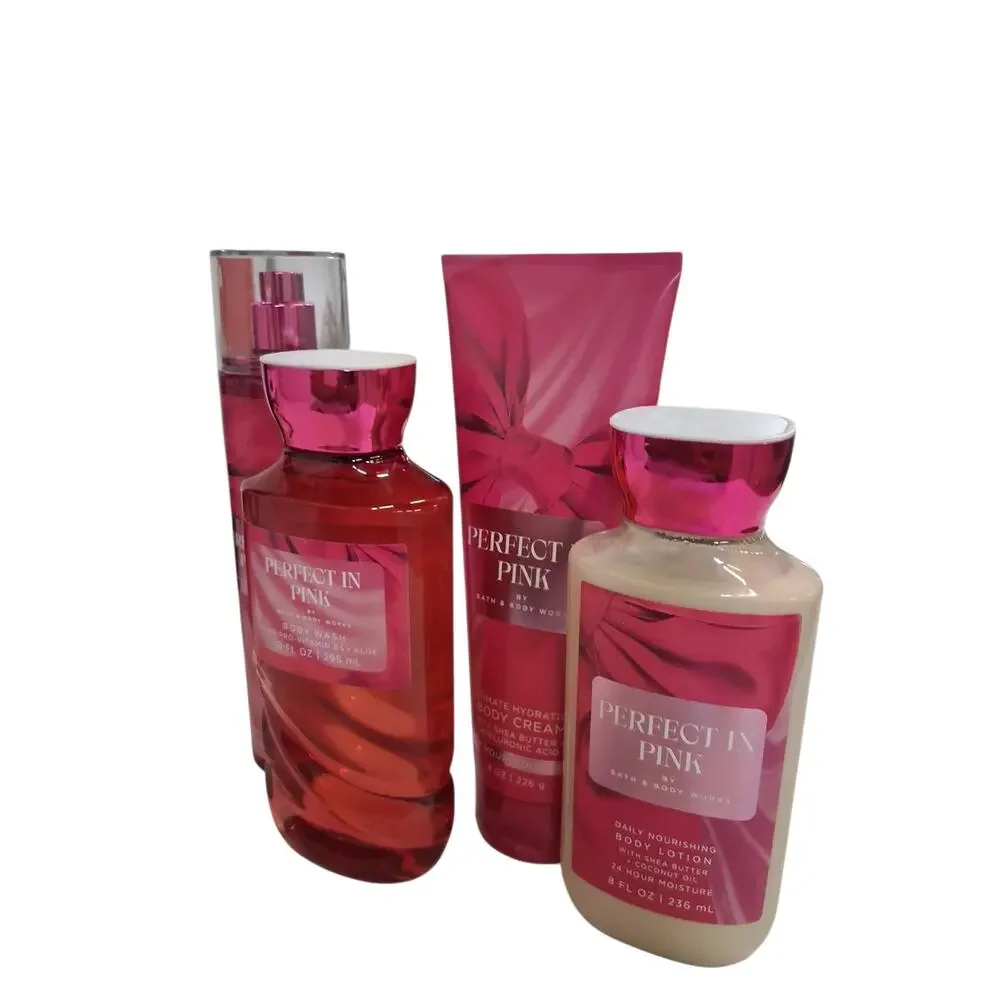 Bath & Body‎ Works Women's Perfect in Pink 4pcs Bundle Set Discontinued Coquette